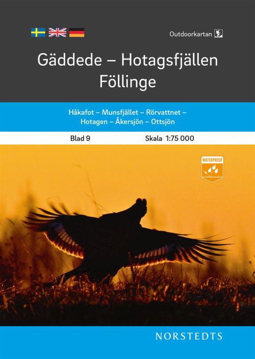 Gäddede - Hotagsfjällen - Föllinge  1:75.000