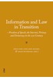Information and law in transition : freedom of speech, the internet, privacy and democracy in the 21st century