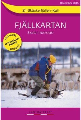 Skäckerfjällen - Kall  1:100 000