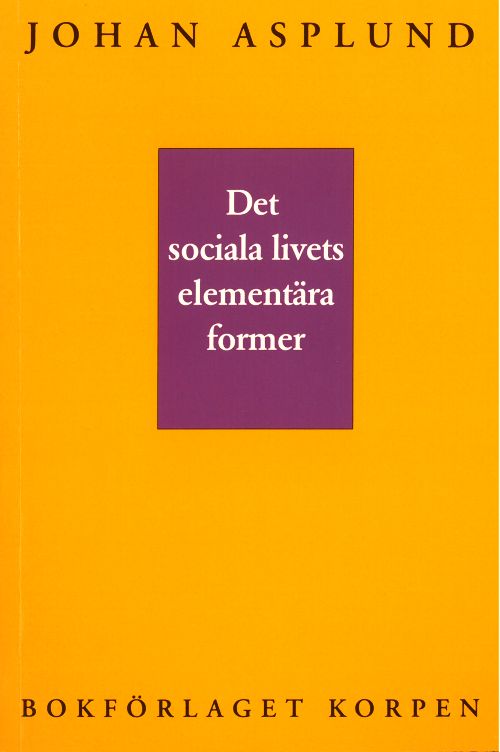 Det sociala livets elementära former