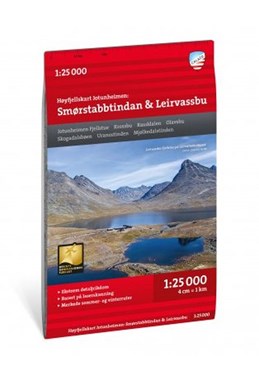 Høyfjellskart Jotunheimen : Smørstabbstindan & Leirvassbu 1:25.000