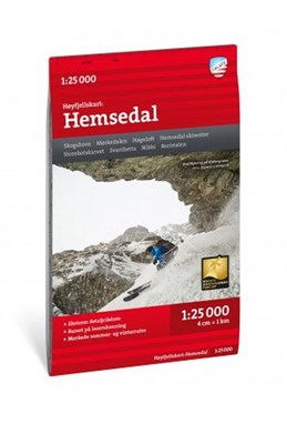 Høyfjellskart Hemsedal 1:25 000