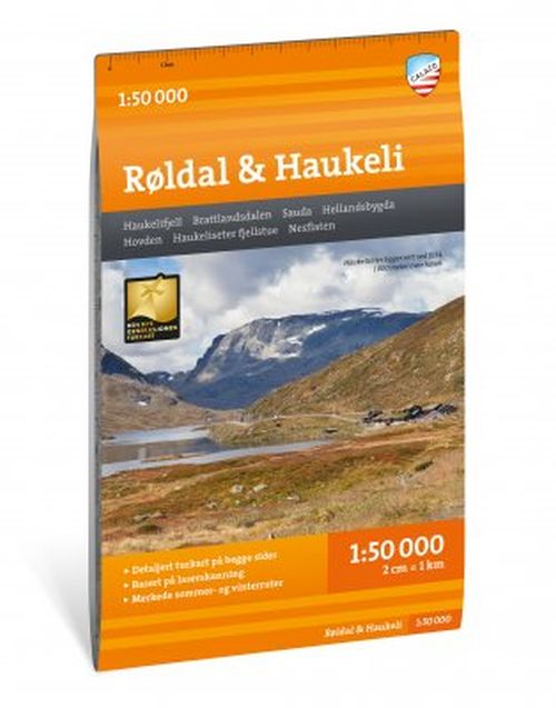 Turkart Røldal & Haukeli 1:50 000