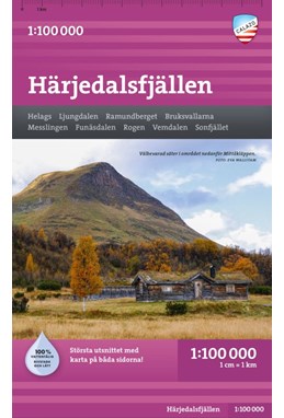 Härjedalsfjällen 1:100 000
