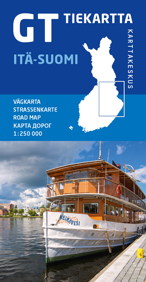 GT Tiekartta Itä-Suomi / Öst-Finland : vägkarta - Strassenkarte - road map