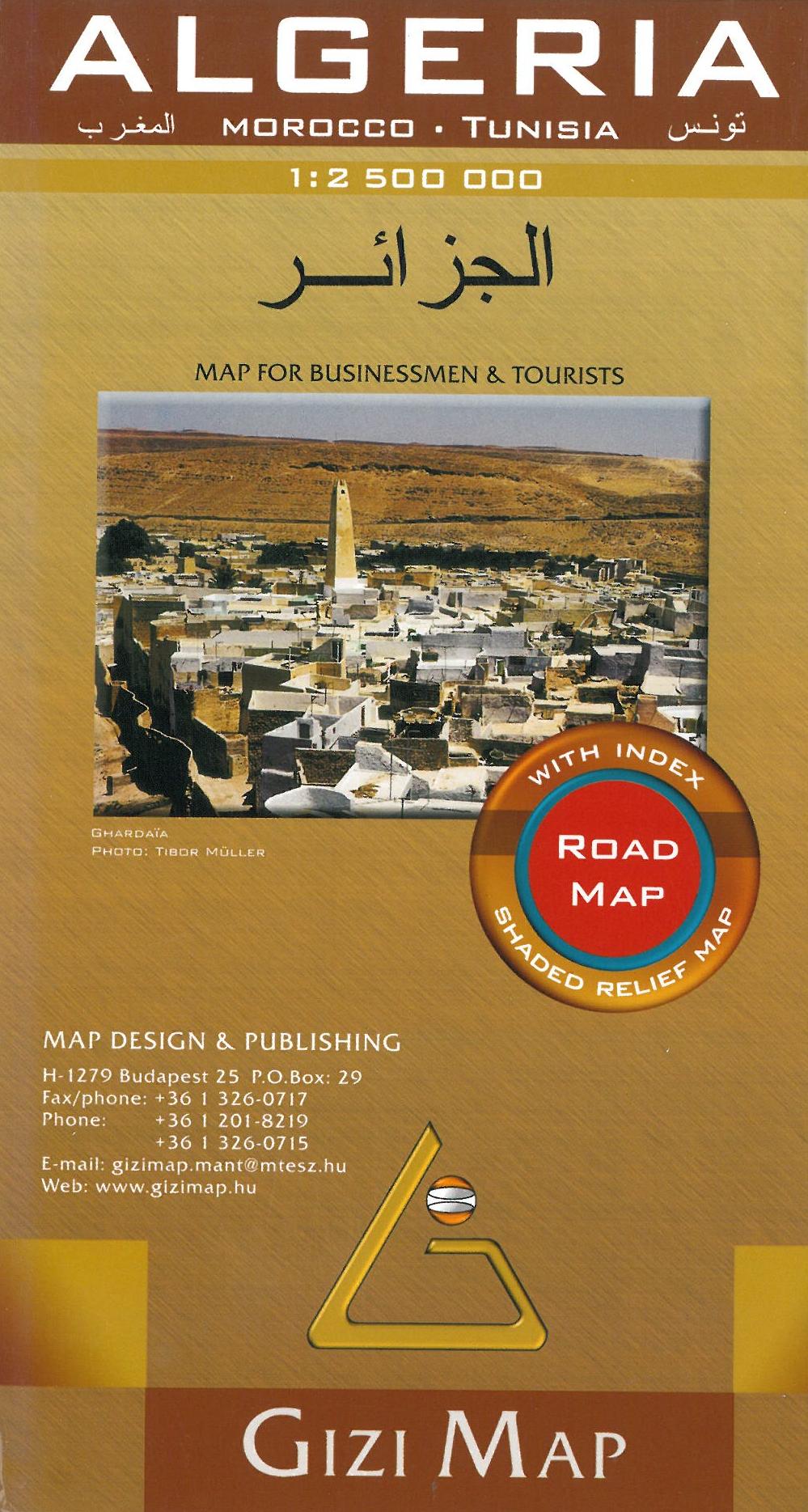 Algeria Road Map, Gizi Map 1:2,5 mill.